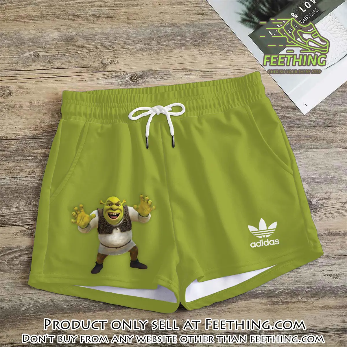 Premium shrek in adidas women shorts lady beach shorts wms1085 ft5935663